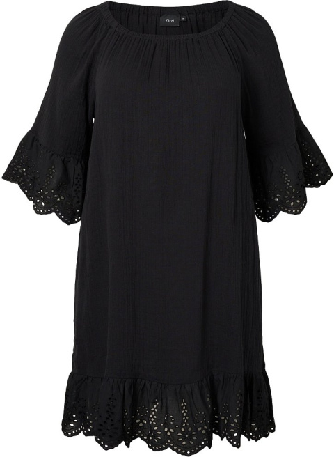 ZIZZI UROCZA SUKIENKA NA LATO BOHO CZARNA 037S ZIZZI UROCZA SUKIENKA NA LATO BOHO CZARNA 037S
