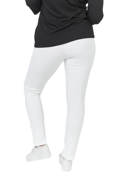 PONT NEUF WYGODNE BIAŁE LEGGINSY V042