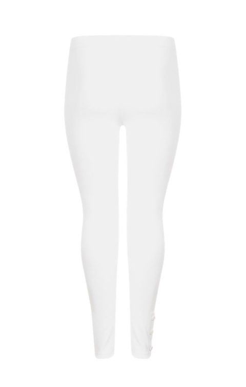 PONT NEUF WYGODNE BIAŁE LEGGINSY V042