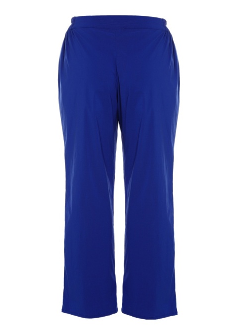 STUDIO ELEGANCKIE NIEBIESKIE SPODNIE PROSTA NOGAWKA S864