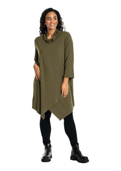 STUDIO OLIWKOWA ASYMETRYCZNA TUNIKA WISKOZA S868