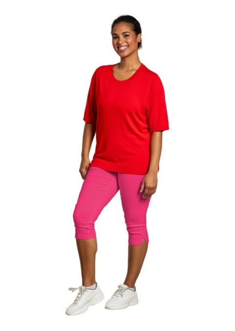SANDGAARD RÓŻOWE SPODNIE LEGGINSY 3/4 S107 SANDGAARD RÓŻOWE SPODNIE LEGGINSY 3/4 S107