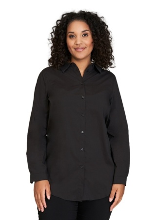 SANDGAARD ELEGANCKA CZARNA KOSZULA BAWEŁNA S113