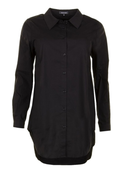SANDGAARD ELEGANCKA CZARNA KOSZULA BAWEŁNA S113 SANDGAARD ELEGANCKA CZARNA KOSZULA BAWEŁNA S113