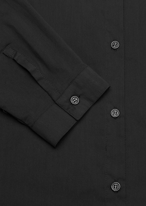 SANDGAARD ELEGANCKA CZARNA KOSZULA BAWEŁNA S113 SANDGAARD ELEGANCKA CZARNA KOSZULA BAWEŁNA S113