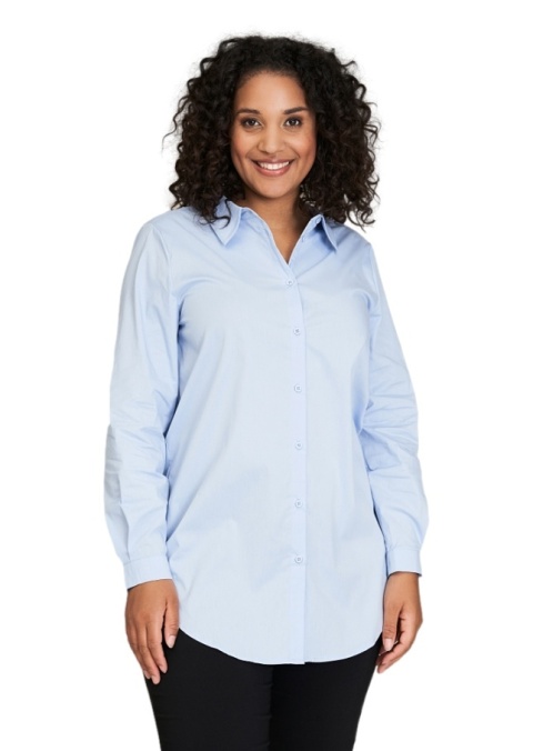 SANDGAARD ELEGANCKA BŁĘKITNA KOSZULA BAWEŁNA S113 SANDGAARD ELEGANCKA BŁĘKITNA KOSZULA BAWEŁNA S113