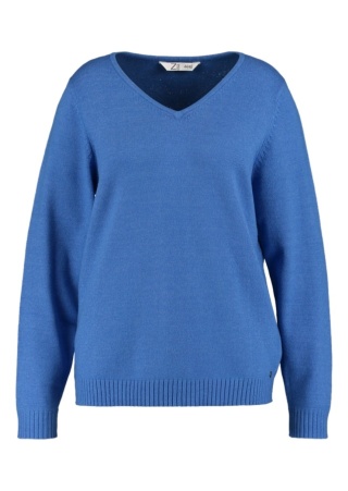 Z-ONE PIĘKNY NIEBIESKI DZIANINOWY SWETER BLUZKA ZO89