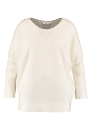 Z-ONE LUŹNY BIAŁY SWETER DZIANINA ZO92