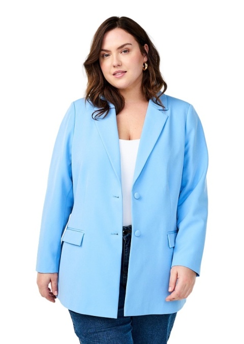 ZIZZI ELEGANCKA BŁĘKITNA MARYNARKA 377B