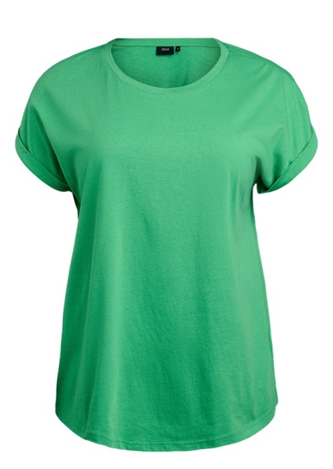 ZIZZI KLASYCZNY T-SHIRT ZIELONY 148F
