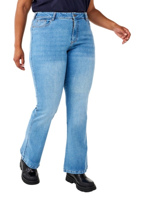 ZIZZI KLASYCZNE BŁĘKITNE JEANSY BOOTCUT 664C N82