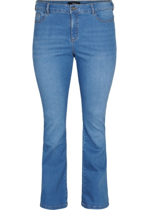 ZIZZI KLASYCZNE BŁĘKITNE JEANSY BOOTCUT 664C N82
