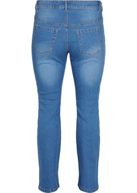 ZIZZI KLASYCZNE BŁĘKITNE JEANSY BOOTCUT 664C N82