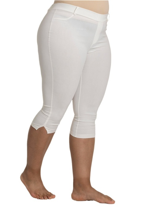 SANDGAARD SPODNIE LEGGINSY 3/4 BIAŁE S107 SANDGAARD SPODNIE LEGGINSY 3/4 BIAŁE S107