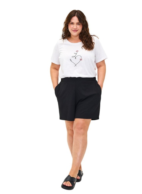ZIZZI T-SHIRT BLUZKA BIAŁA NADRUK 002C ZIZZI T-SHIRT BLUZKA BIAŁA NADRUK 002C