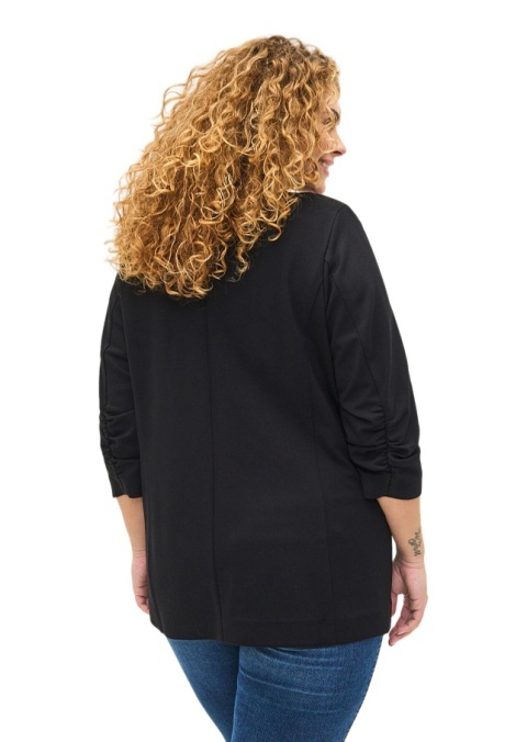 ZIZZI ELEGANCKA CZARNA MARYNARKA WISKOZA 008Q
