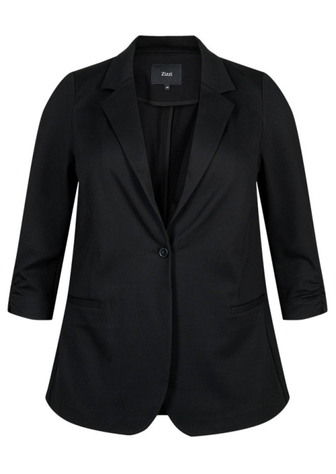 ZIZZI ELEGANCKA CZARNA MARYNARKA WISKOZA 008Q