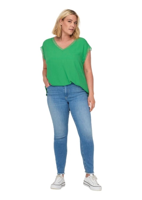 CARMAKOMA ZIELONA BLUZKA TOP KORONKA O441 CARMAKOMA ZIELONA BLUZKA TOP KORONKA O441