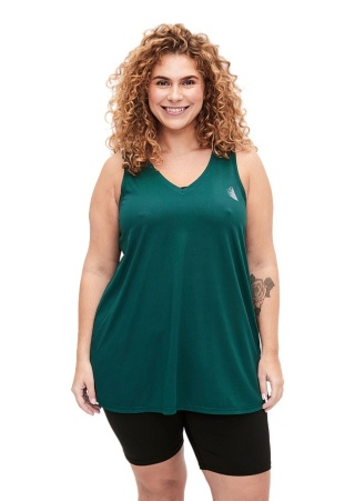ZIZZI ZIELONY TRENINGOWY TOP SPORTOWY 053T