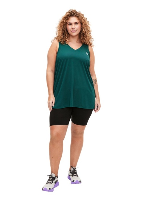 ZIZZI ZIELONY TRENINGOWY TOP SPORTOWY 053T