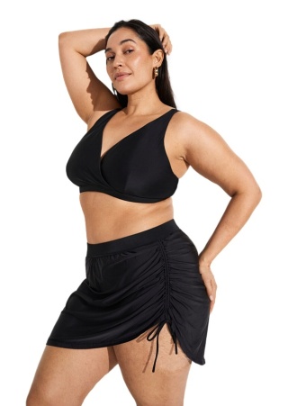 ZIZZI MODNA CZARNA SPÓDNICZKA BIKINI 811A