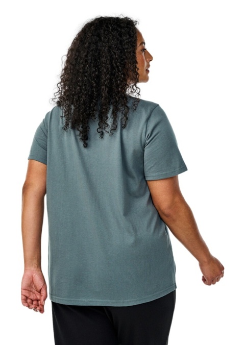 ZIZZI KLASYCZNY WYGODNY NIEBIESKI T-SHIRT 002H