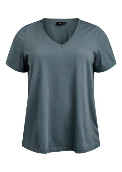 ZIZZI KLASYCZNY WYGODNY NIEBIESKI T-SHIRT 002H
