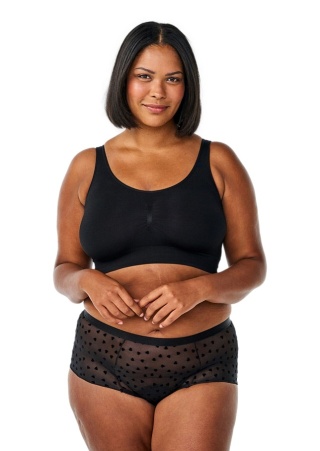 ZIZZI CZARNE MAJTKI MENSTRUACYJNE SERCA 238K