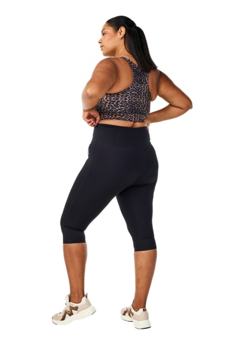 ZIZZI WYGODNE CZARNE LEGGINSY 3/4 SPORTOWE 122D