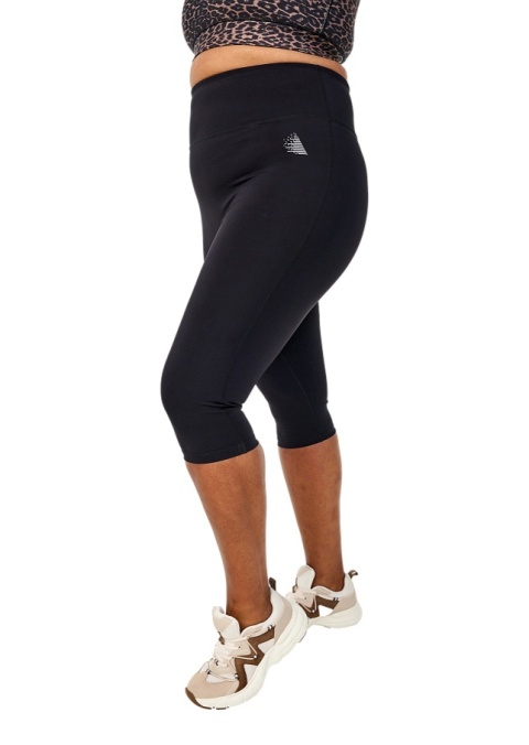 ZIZZI WYGODNE CZARNE LEGGINSY 3/4 SPORTOWE 122D