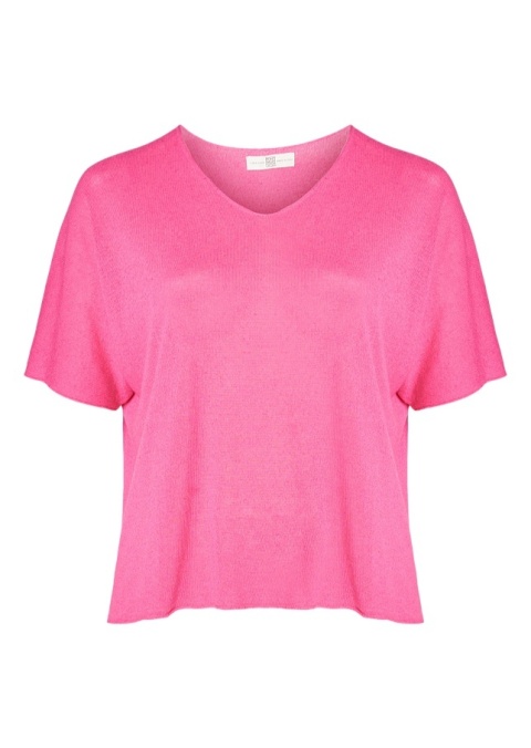 PONT NEUF ŚLICZNYA BLUZKA DZIANINA RÓŻOWA V115