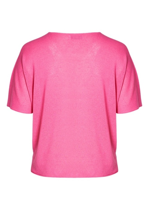 PONT NEUF ŚLICZNYA BLUZKA DZIANINA RÓŻOWA V115