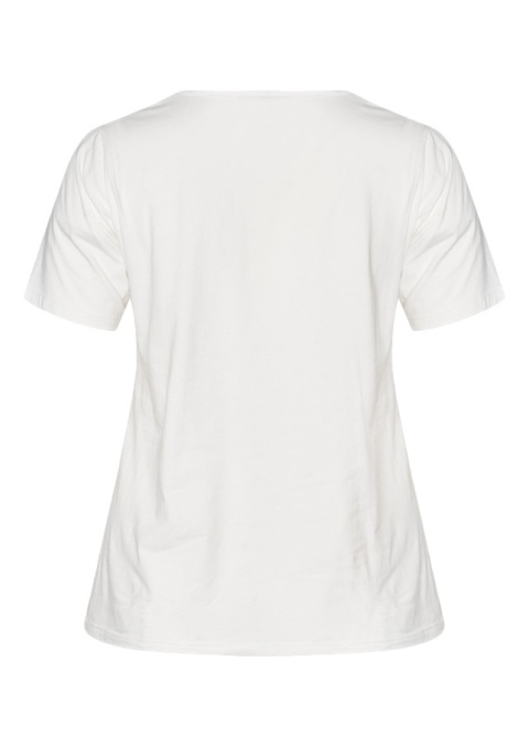ADIA KLASYCZNY BIAŁY T-SHIRT NADRUK A461