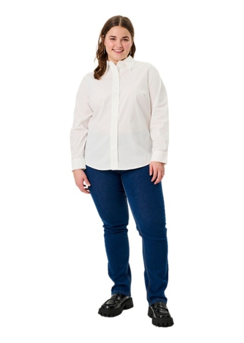 ADIA KLASYCZNA BIAŁA KOSZULA GUZIKI BAWEŁNA A388