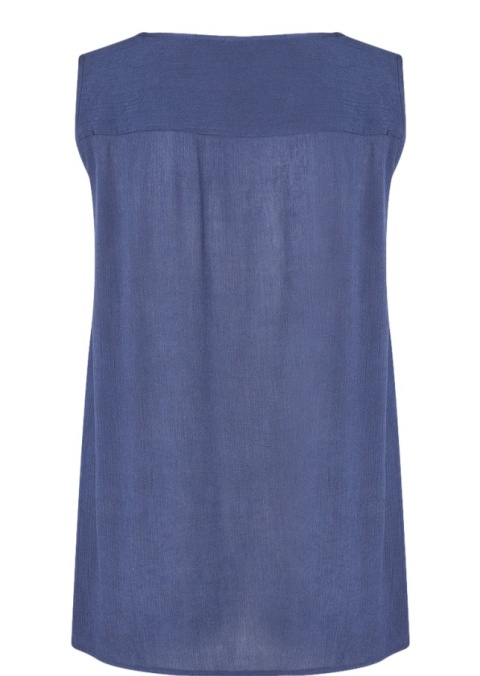 ADIA GRANATOWY TOP BLUZKA WISKOZA A456