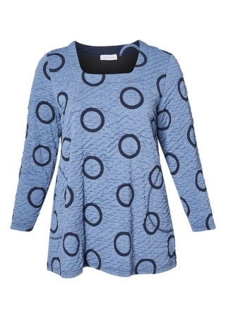 CHALOU NIEBIESKA TUNIKA WZÓR KOŁA C682