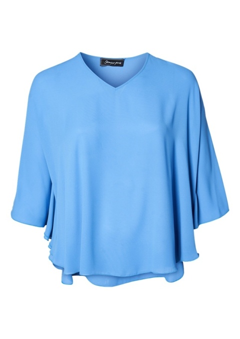 SEMPRE PRU ELEGANCKA BŁĘKITNA BLUZKA S089