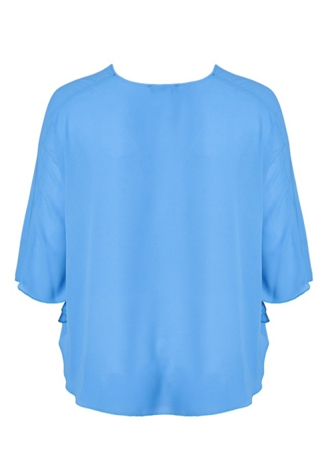 SEMPRE PRU ELEGANCKA BŁĘKITNA BLUZKA S089