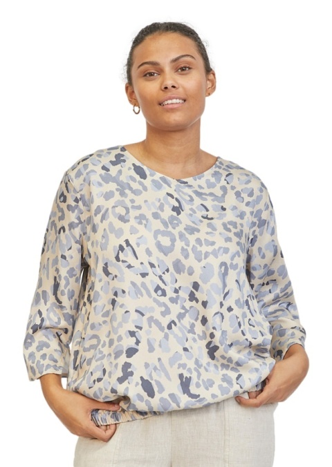 ELTON BIAŁA BLUZKA WZÓR GUMKA E827