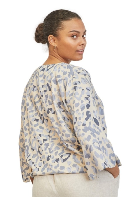 ELTON BIAŁA BLUZKA WZÓR GUMKA E827