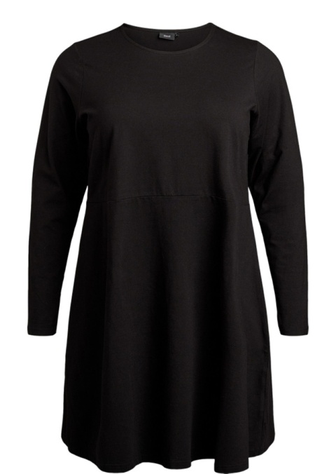 ZIZZI KLASYCZNA CZARNA SUKIENKA BAWEŁNA 036I