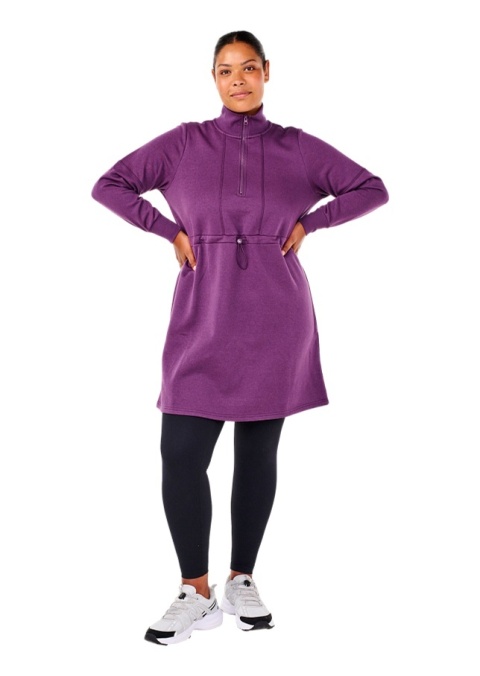 ZIZZI SPORTOWA FIOLETOWA TUNIKA DRESOWA SUWAK 241A