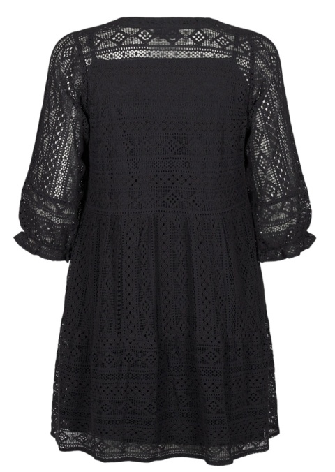 ZIZZI CZARNKA KORONKOWA SUKIENKA TUNIKA 520A