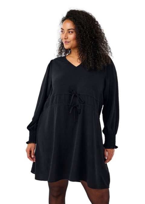 ZIZZI FANTASTYCZNA CZARNA SUKIENKA WIĄZANIE 428A