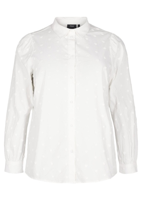 ZIZZI KLASYCZNA BIAŁA KOSZULA BAWEŁNA WZÓR 533A