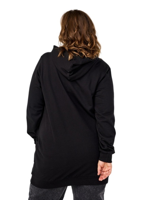 ZIZZI CZARNA WYGODNA BLUZA TUNIKA KAPTUR 158F