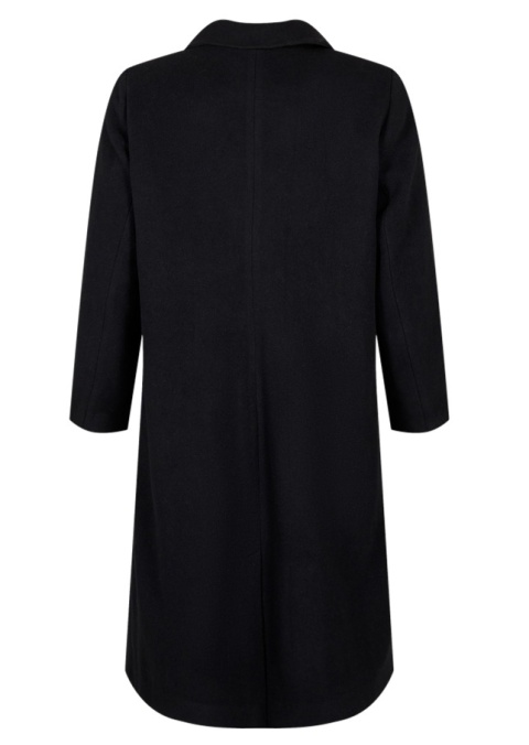 ZIZZI ELEGANCKI CZARNY DŁUGI PŁASZCZ 344A