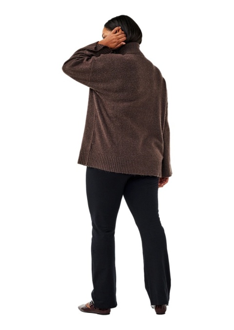 ZIZZI CZARNE SPODNIE LEGGINSY BOOTCUT BAWEŁNA 825B