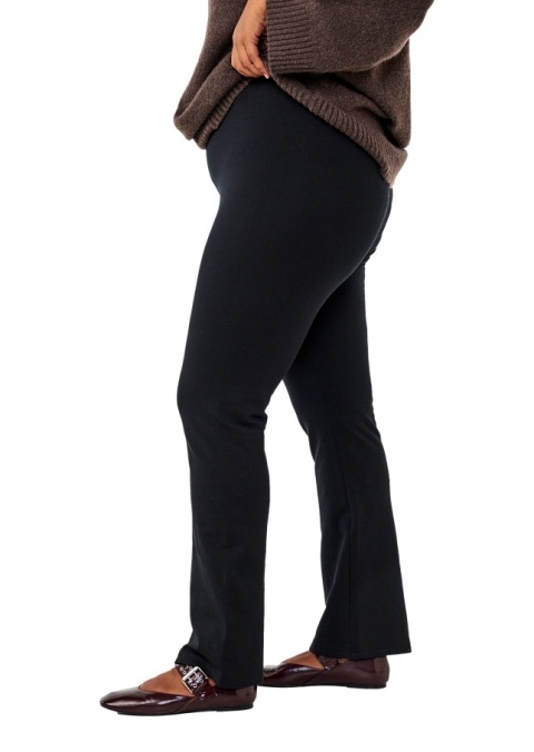 ZIZZI CZARNE SPODNIE LEGGINSY BOOTCUT BAWEŁNA 825B