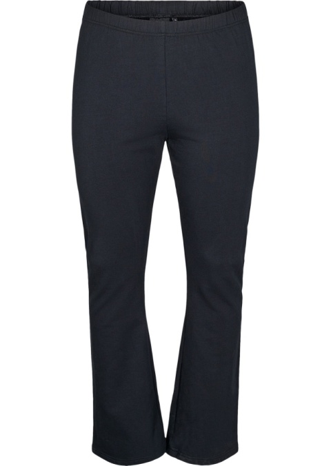 ZIZZI CZARNE SPODNIE LEGGINSY BOOTCUT BAWEŁNA 825B